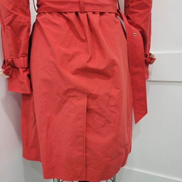 NWOT Isaac Mizrahi Live Red Rain Coat Size XS - Picture 5 of 15